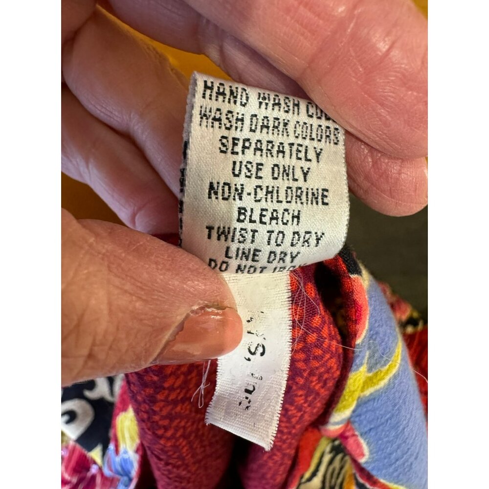 A. Grace Atsy Floral Patchwork Tunic Top L Bright… - image 8